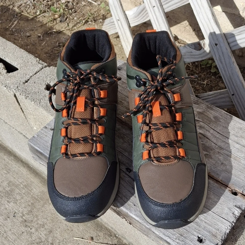 Ozark Trail Hiking Lace-Up Brown Ankle Boots   Men Size 6